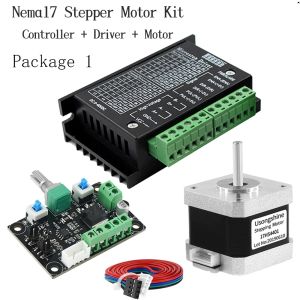 Controller Nema17 Stappenmotor Driver Kit 17HS4401+TB6600 4A+MKS OSC Verstelbare voorwaartse en achterwaartse snelheid voor CNC-graveur schuiftafel