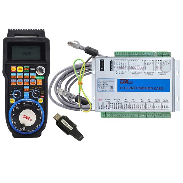 Contrôleur XHC Ethernet 3/4/6 axes MACH3 CNC Kit carte de contrôle de mouvement fréquence 2000KHZ volant électronique sans fil affichage numérique MPG