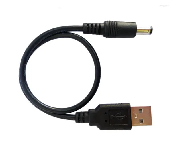 Controladores Puerto USB negro de 100 cm de longitud DC5V 5,5 2,1mm conector de Cable de alimentación de barril de CC para tira Led de 5V de extensión pequeña