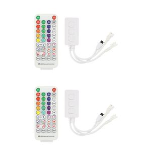 Controllers 2X SP511E Wifi Music LED Controller For WS2812B WS2811 Addressable Pixel RGB Strip Dual Output Alexa Voice APP Control