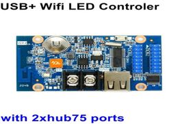 Contrôleurs HDWF2 HDU6075 USB WIFI LED de contrôle asynchrone écran couleur carte de contrôle d'affichage 76864 pixels 2hub75 P6250241