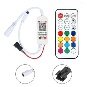 Controllers LED Strip Controller Mini 21key Bluetooth 5V -24V Voor 2812 2811 1903 Adresseerbare Pixels Licht tape