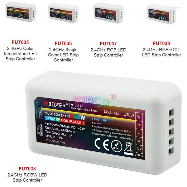 Controladores Milight 2.4G Controlador de tira LED DC12V 24V Max10A Miboxer Atenuación / Color único / CCT / RGB / RGBW / RGB CCT Cinta de luces Dimmer Mi.light