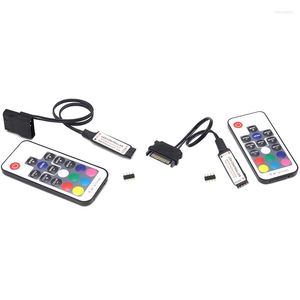 RGB LED Strip Light Controller, Wireless Remote Control, 12V DC Power Supply, for PC Computer Case Lighting