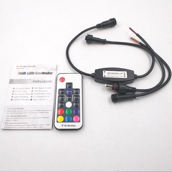 Contrôleurs RGB Étanche 17 Touches Mini RF Sans Fil Led Gradateur Télécommande Pour Bande Lumineuse Couleur SMD/3528RGB ContrôleursRGB