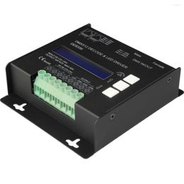 Controller RGBW DMX512 Decoder 10A X 4CH DMX LED Dimmer Display Adressierung XLR RJ45 Terminal