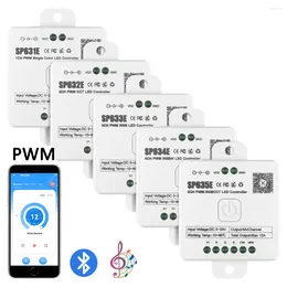 Controllers SP631E-SP635E PWM LED-controller Bluetooth Muziekstem 5050 FCOB DIM CCT RGB RGBW RGBCCT Lichtstrip IOS Android 2.4G 5V-24V