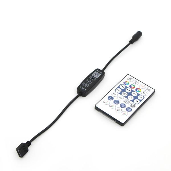 Controladores remoto inalámbrico Bluetooth música con micrófono aplicación LED RGB BT controlador DC5-24V 144W para 3528 tira neón cinta LightRGB ControllersRGB