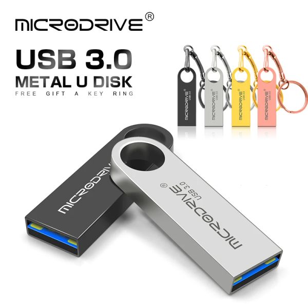 Controles 100% Capacidad completa USB 3.0 Dranfa flash 64GB 128GB 256 GB Super Tiny Pen Drive 32GB Pendrive 128GB Memoria USB impermeable 128GB