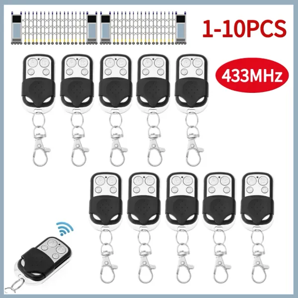 Commandes 110 PCS 433MHz Remote Contrôle 4ch Cary Key Garage Gate Gate Opender Duplicator Duplicator Gate Control Control Duplicator