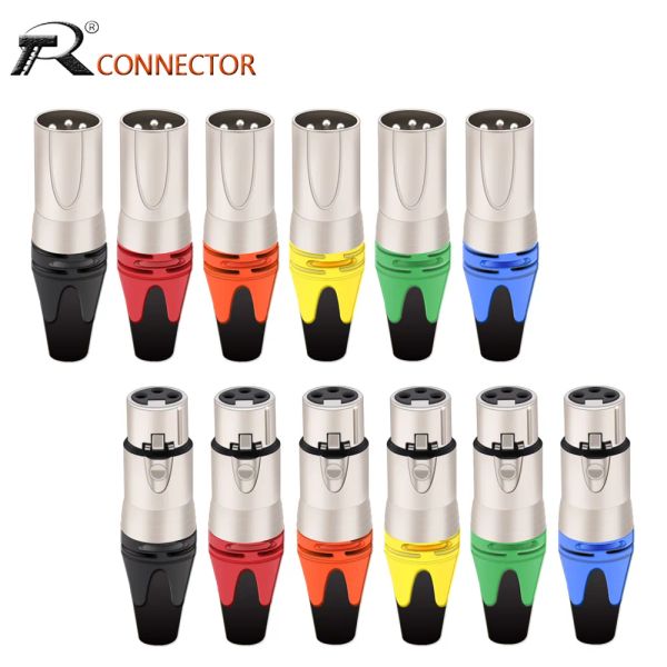 COMMANDES 20PCS / 10SETS 3 PIN XLR FEMME JACK PLIGE MALE PROFESSION 3 POSE POSE XLR PILLE DE POIGNE MICROPHON