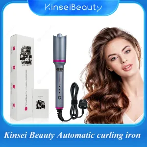 Contrôles Curling Iron Curling Rotation Rotation Professionnel Curler Styling Outils For Curls Waves Ceramic Curly Magic Hair Curler Beach Waves