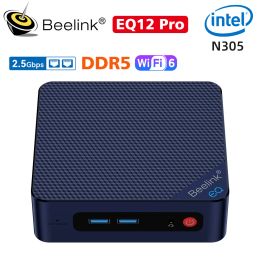 Contrôles Beelink Eq12 N100 N305 U59 Pro Win11 Mini Pc Intel 11e génération N5105 Ddr4 8 go 500 go SSD double Wifi Bt4.0 1000m ordinateur de jeu de bureau
