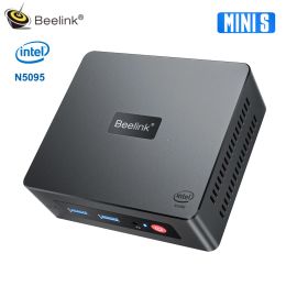 Contrôles Beelink Mini S N5095 MINI PC M.2 SATA SSD 2280 Windows RJ45 1000m HD Mini ordinateur DDR 16GB 1TB Intel UHD Graphique double écran