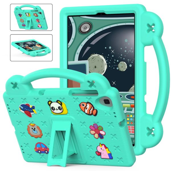 Contrôles pour Samsung Galaxy Tab A 10.1 2019 SMT510 T515 T510 A8 10.5 SMX200 x205 S6 LITE 10.4 A7 Lite Case Kids Tablet Eva Stand Cover