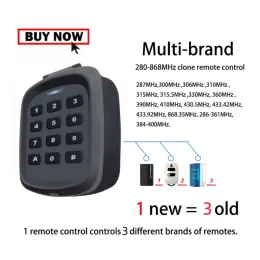 Commandes Multicode Garage Door Overner Keyless Entry Mulfrequency Keypad Opender Visor Remote Bundle 280868MHz