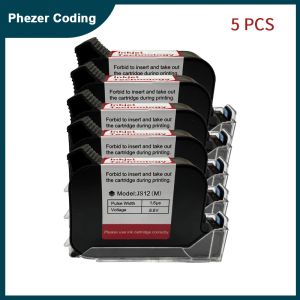 Controls Phezer 1/3/5/10pcs Handheld en línea de tinta Cartucho de tinta de tinta PS100 Negro B Nivel B de 12.7 mm Oficina de piezas originales