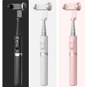 Besturt Wireless Bluetooth selfie stick statief aluminium legering aangepaste selfie staaf met telefoonhouder voor iPhone 14 13 12 XS Samsung