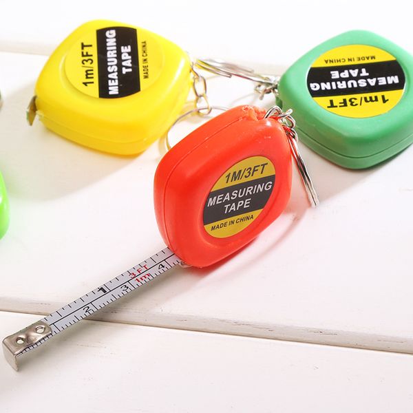 Commodité Mini porte-clés 1 mètre petite taille portable taille cadeau gros ruban à mesurer