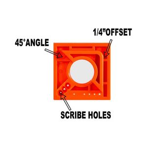 Outil de mesure pratique, Instruments à main pour le travail du bois, règle d'angle carré en plastique avec outils de ligne d'échelle