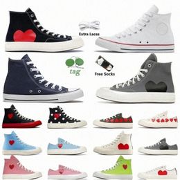 Conversiteiten 1970s Classic Canvas Canverse Casual Shoes Platform High Low Love Black Red Star Big Cdg Eyes Mens Women Y5ZQ#