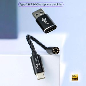 Convertisseur BGVP T01S USB C DAC DÉCODITION DES AUDIO HIFI Amplificateur USB Typec à 2,5 / 3,5 / 4,4 mm à 3,5 mm