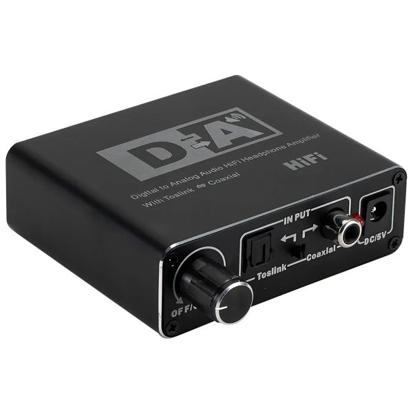 Converter Digital a Analógico Audio Converter TOSLINK COAXIAL SEÑAL DE FIBRA óptica Decoder 5.1 canal RCA 3.5 mm Adaptador estéreo