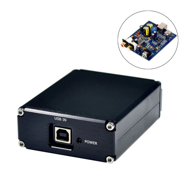 Converter Dlhifi ES9018K2M SA9023 HIFI USB DAC Decoder Terminado con caja Soporte de tarjeta de sonido externa 24BIT 92K para amplificador