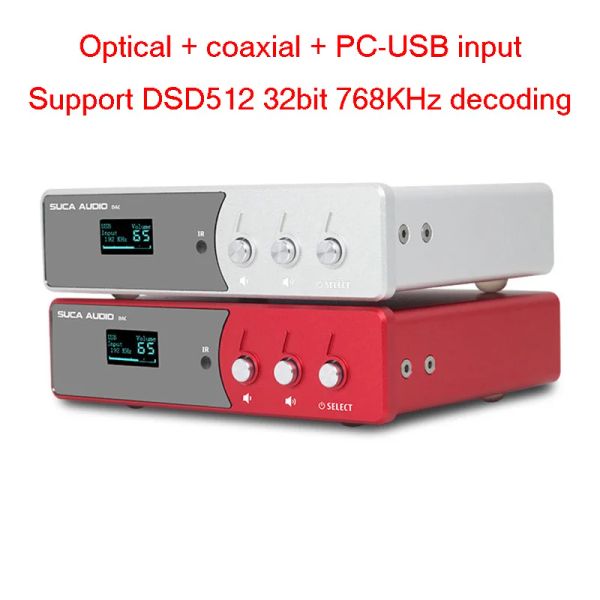 Converter Fiebregrado DAC Decoder ES9028 DSD512 HD Decodificación sin pérdida Dispositivo HIFI Fibra digital Entrada coaxial Función de tarjeta de sonido USB