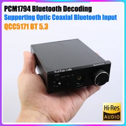 Convertisseur Rod Rain Audio DAC QCC5171 5.3 Bluetooth PCM1794A DÉCODER AUDIO HIFI USB DAC BLUETOOT