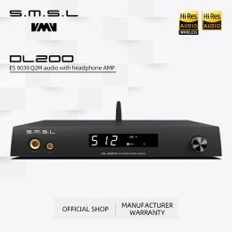 Convertisseur SMSL DL200 Amplificateur de casque DAC audio DAC MQACD ES9039Q2M Bluetooth APTX HD OPA1612 XU316 DSD512 avec télécommande