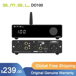 Converter SMSL DO100 HI R Res Audio DAC ES9038Q2MX2 Bluetooth 5.0 DSD512 32bit 768KHz OPA1612X4 Decodificador de salida equilibrado con control remoto
