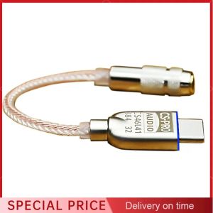 Converter typec tot 3,5 mm hifi digitale hoofdtelefoonversterker CS46L41 ChIP Decodering DAC Audio Adapter Cable voor Android Win10