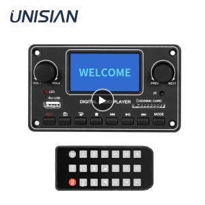 Convertisseur Module de lecteur mp3 de convertisseur UniSian 28 * 64 Affichage Bluetooth Digital Audio Decoder Board TDM157 USB SD BT FM pour l'amplificateur à domicile de voiture