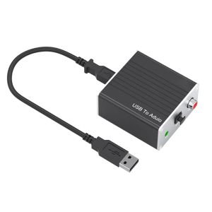 Convertisseur USB Carte son externe PowerFree Coaxial Digital Audio Convertisseur Hifi Hifi Mobile Phone to AUX for PS5 to Fiber