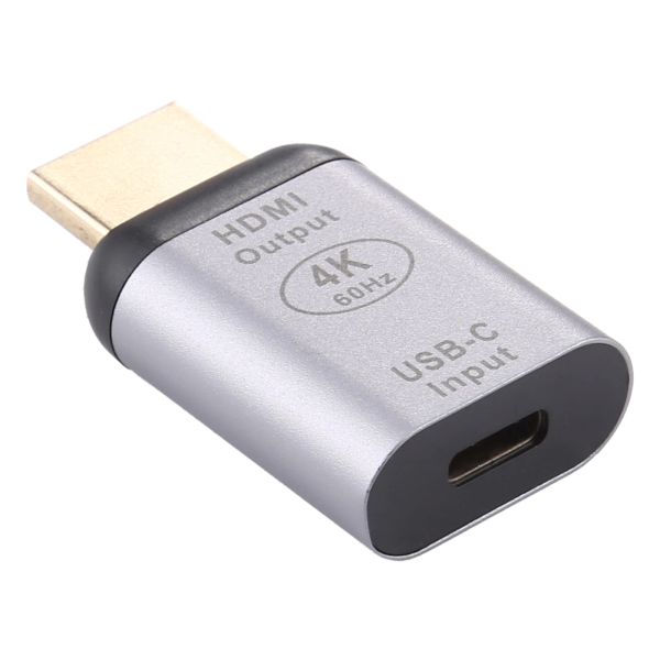 Convertisseurs adaptateur de chargeur de téléphone mobile Typec / usbc femelle à hdmi mâle adaptateur en aluminium adaptateur téléphonique