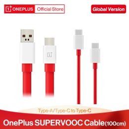 Converters Originele OnePlus SuperOOC TYPEA TOT TYPEC/TYPEC VOOR TYPEC KABEL 100 cm voor OnePlus 8 8 8T 9 9 Pro 10 Pro 10r Nord CE 2 Lite 2T