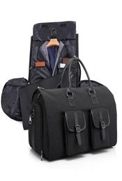 Bagcarry de vêtements de voyage convertible sur le vêtement Sac en bouchon pour hommes femmes 2 en 1 combinaison de valise Bagure de voyage d'affaires K1400G3617928