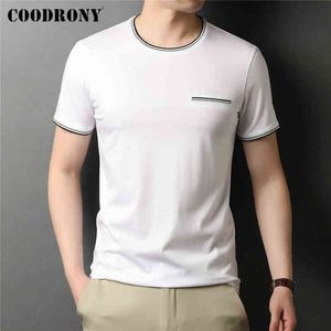 COODRONY marque été nouveauté Cool Tee haut mode décontracté col rond à manches courtes t-shirt hommes haute qualité tissu vêtements C5207S G1229