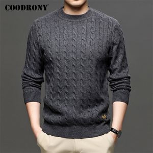 Coodrony Brand Sweater Men Streetwear Fashion Brearwear Jumper O-Neck Pullover Men Clothing Autumn Winter Casual Sweaters C1191 201126