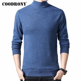 COODRONY Marque Pull À Col Roulé Hommes Casual Pull Homme Hiver Épais Chaud Pulls En Cachemire Laine Mérinos Pull Hommes C3001 201224