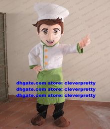 Cocinero Chef Kitchener Baker mascota disfraz adulto personaje de dibujos animados traje supermercado Ceremonial evento zx96