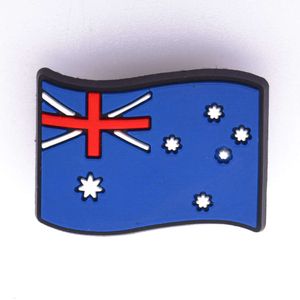 Cook Island Flag Clog MAORI Flag Charm pour les chaussures personnalisées Lace Rarotonga Tag Samoan Tonga Tonga Flag Shoe Decoration