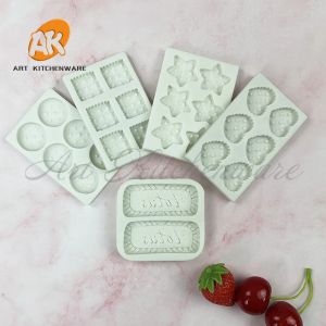 Moules de décoration de biscuits Moule de silicone de qualité aliment