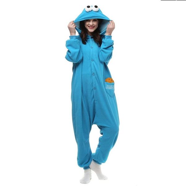 Costume polaire Kigurumi de dessin animé Monster Cookie pour adultes, pour Halloween, carnaval, fête du nouvel an, goutte de bienvenue 255A