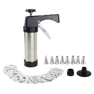 Cookie Press Kit Gun Machine Cookie Making Gâteau Décoration 13 Presse Moules 8 Pâtisserie Tuyauterie Buses Cookie Outil Biscuit Maker T200524