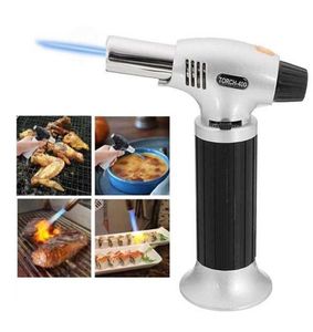 Antorcha de butano para cocina, quemador culinario de tetrano recargable, soplete de crema brulée, soplete de llama de Gas para soldar, encendedor 9580422