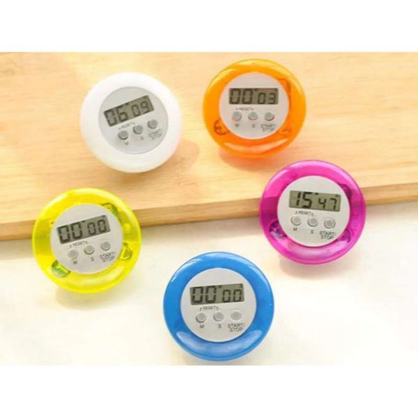 Cuisinage mini-assistant de cuisine nouveauté LCD LCD Round Forme Electronic Count Clip Timer Alarme