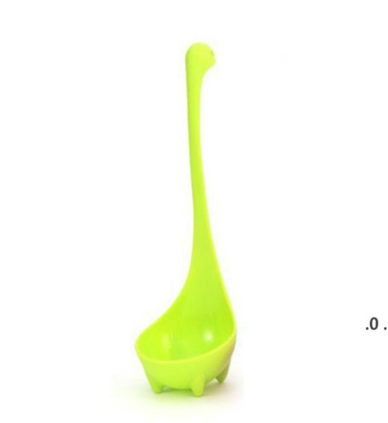 Ustensiles de cuisine cuillères de dessin animées mignons plastique à longue poignée cuillère à soupe dinosaure outils accessoires de cuisine