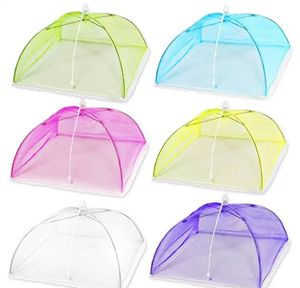 Kookgerei multi -kleuren pop -up mesh kookgerei onderdelen scherm voedselomslag tent paraplu vouwen outdoor picknick voedsel bedek mazen hoge kwaliteit